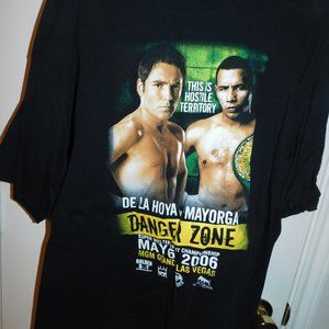 THIS IS HOSTILE TERRITORY DE LA HOYA VS.MAYORGA T SHIRT SIZE XL